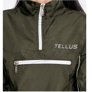 Nouvel ensemble de survêtement coupe-vent décontracté pour femmes grandes tailles, 2 pièces, léger, en nylon uni - Product Image 4