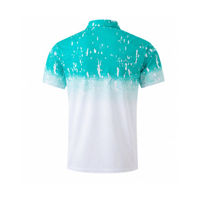 Conjunto de Camiseta Polo y Pantalones Cortos de Verano para Hombre EKIN IMPEX, Color Degradado, Secado Rápido, Deportivo, de Dos Piezas, con Logotipo Personalizado, Estilo Urbano - Product Image 5