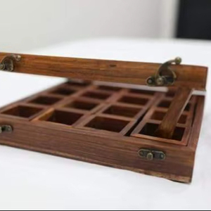 Large Luxury Wooden Eco-Friendly Dishwasher Safe Adjustable Coarseness Spice <b>Box</b> Multi-Layer Compartments <b>Herbs</b> Condiments Seeds - Product Image 1