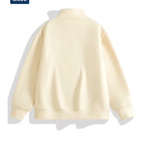 Sweat-shirt à col zippé personnalisé pour homme, mélange de polyester et de coton, mode décontractée, vêtements en gros pour l'Europe - Product Image 2