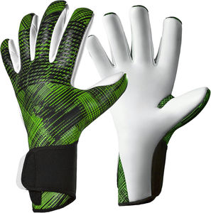Guantes de Portero de Fútbol de Cuero con Logotipo Personalizado de Alta Calidad, Impermeables, Antideslizantes, Transpirables, para Entrenamiento al Aire Libre, Servicio OEM - Product Image 3