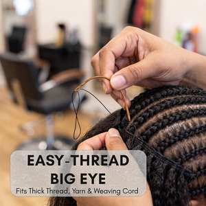 Aguja de Tejido Tipo C Profesional para Extensiones de Cabello, para la Elaboración de Pelucas y Uso en Salones de Belleza - Product Image 6
