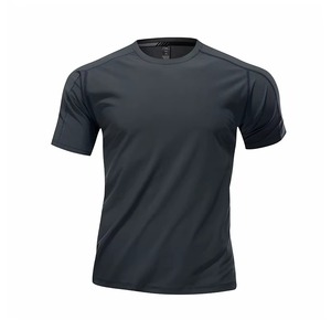 Custom Athletic Compression Sports Shirt Manufacturer Gym Performance Wear Breathable <b>Polyester</b> Spandex Private Label OEM ODM - Product Image 2