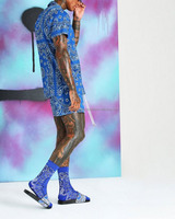 Sublimation-Ensemble 2 pièces pour homme avec logo personnalisé unisexe Ensemble jumeau court pour homme surdimensionné T-shirt et short d'été 2024