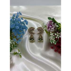 Fashion Drop Earrings-Tanvi Victorian Jhumka Indian Ethnic Artificial Jewellery - Product Image 1