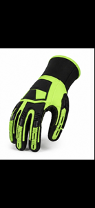 Gants anti-choc MUBASHAR PRO GRIP INTERNATIONAL, résistance aux coupures EN388/ANSI niveau 4, revêtement en nitrile sur la paume, doublure en mélange de polyester HPPE - Product Image 1