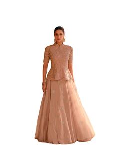 Dernier Designer Chinnon Soie Organza Imprimé Choli par Fab Zone Saree de Haute Qualité avec Salwar Kameez Lehenga Choli pour les Fêtes - Product Image 1