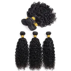 Remy Bulk <b>Curly</b> Hair Deep <b>Curly</b> Weave Bundles Natural Black Remy Hair Full Lace <b>Wig</b> Customize Size - Product Image 4