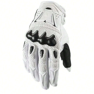 Guantes de Motocicleta de Cuero Resistentes a Impactos, con Armadura de Fibra de Carbono, para Carreras, Seguridad, Venta al Por Mayor para el Mercado Estadounidense - Product Image 3