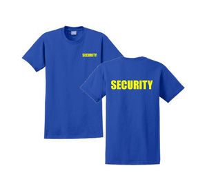 เสื้อยืดคอตตอน 100% สีขาวสำหรับผู้ชาย พิมพ์ลายโลโก้แบบกำหนดเองคุณภาพสูง สำหรับเจ้าหน้าที่รักษาความปลอดภัย ขายส่งเสื้อยืดสำหรับเจ้าหน้าที่รักษาความปลอดภัย - Product Image 6