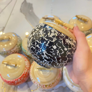 กระปุกไม้ไผ่ฝังเปลือกหอยมุกคุณภาพพรีเมียม  ภาชนะเก็บของทำจากไม้ไผ่ธรรมชาติ สำหรับชา กาแฟ เครื่องเทศ และของตกแต่งบ้าน ผลิตในเวียดนาม - Product Image 1