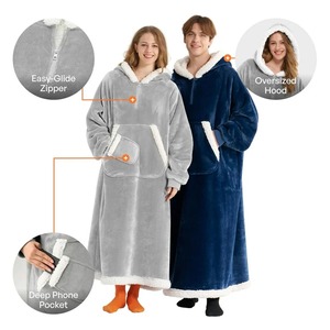 Couverture à capuche pour adulte en tissu respirant et léger, best-seller pour femmes - Product Image 2