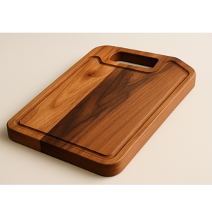 Acacia Wood Cutting Board with Handle Solid Wood <b>Kitchen</b> Chopping Board Food Grade Eco Friendly OEM Supplier - Product Image 4