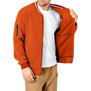 Blousons Letterman d'hiver pour hommes à col montant avec logo frontal, personnalisables, 2026, faible MOQ, haute qualité, en gros - Product Image 6