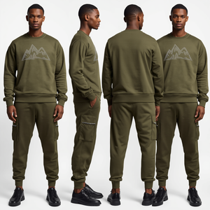 Chándal de Cristal de Montaña con Pedrería para Hombre, Precio Mayorista, el Más Vendido, Ropa de Moda Premium - Product Image 4