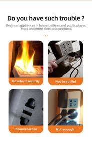 Enchufe de Corriente de la Serie PRIMA con 4 Tomas de Corriente para PC de 13 A, Diseño Único Multi UK/EU, 2 Puertos USB, 2 Puertos USB C, Interruptor de Sobrecarga - Product Image 3