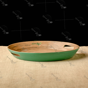 Plateau de service en bambou fabriqué à la main personnalisé élégant et respectueux de l'environnement - Product Image 6