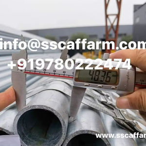 Tube d'échafaudage rond en acier au carbone et en fer galvanisé de conception moderne à taille personnalisée pour échafaudage de toutes tailles - Product Image 1