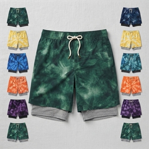 Wholesale Custom Mens Shorts 2 in 1 Double <b>Layer</b> Sports Gym Running Athletic Sports Shorts men gym wear training short - Product Image 1