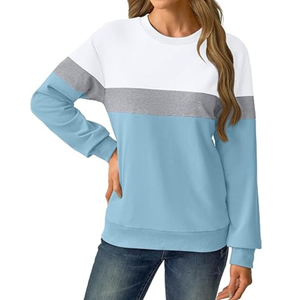 Sudaderas de Mujer de Primera Calidad, Cuello Redondo, Manga Larga, Ligeras, Holgadas, Formales, con Bolsillos, de Algodón Terry - Product Image 4