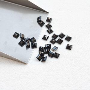 2mm Naturel Noir Onyx Facettes Carré Coupe Haute Qualité Véritable Pierre En Gros Dernière Onyx Pierres Précieuses En Vrac Pour La Fabrication De Bijoux - Product Image 4