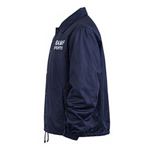 เสื้อแจ็คเก็ตบอมเบอร์กันน้ำสำหรับผู้ชาย สไตล์ลำลอง คอโค้ช แต่งกระเป๋าคาร์โก้ ผ้าแคนวาสทวิลล์ ลุควินเทจ ซักแบบวินเทจ เหมาะสำหรับฤดูหนาวกลางแจ้ง พร้อมโลโก้แบบกำหนดเอง - Product Image 5