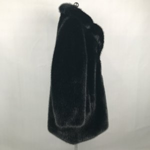 Custom Streetwear Thick Winter <b>Men</b> <b>Men</b> Fashion Black Faux Fur Coat Shear Lining Plus Size Faux Fur <b>Long</b> Coat for Man - Product Image 3