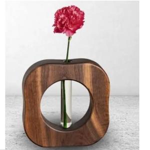 Vase sur pied en bois de manguier fait main, design personnalisé pour la décoration intérieure, style moderne exclusif, à prix abordable - Product Image 2