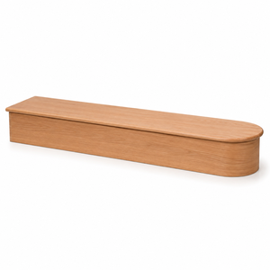 Peldaño de escalera de madera maciza de 48 pulgadas de largo x 10-1/2 pulgadas de ancho x 8 pulgadas de alto, diseño minimalista para escalera o balcón, hecho en Vietnam. - Product Image 1