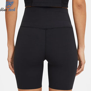 High Quality Women High Waist Yoga Shorts Gym Fitness Running Workout Shorts Soft Elastic Activewear Custom Logo Print - Product Image 3