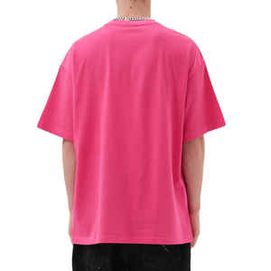 Camiseta Extra Grande Personalizada con Pedrería para Hombre, Camiseta de Algodón Estilo Urbano, Fabricante Mayorista OEM - Product Image 4