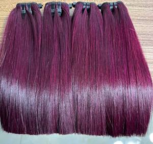 Extensions de cheveux humains à trame alignée sur les cuticules Paquets de tissage vietnamiens naturels Cheveux humains Bundles de cheveux humains indiens vierges bruts - Product Image 3