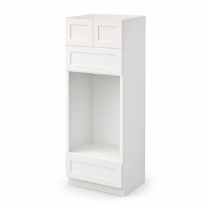 Shaker <b>Kitchen</b> <b>Cabinets</b> Oven <b>Pantry</b> <b>Cabinet</b> 33 x 84 Inch Solid Wood RTA In Stock USA OVD338427 Local Pickup Available - Product Image 1