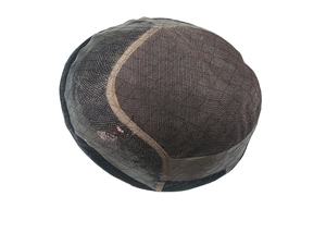 Peluca de tupé de cabello humano 100% para hombre, prótesis de cabello Remy indio, incluye ondas de agua de ondas profundas rectas rizadas de Bangladesh - Product Image 6