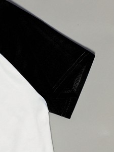 Two Tone Raglan Crop T Shirt Women Fitted Stretch Cotton Contrast Sleeve Casual <b>Top</b> Trendy Streetwear OEM women's shirt - Product Image 4