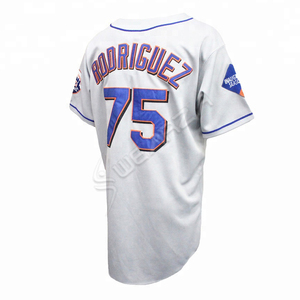 Maillot de baseball personnalisé par sublimation, respirant, en polyester, tissu maillé ample, logo OEM, grande taille, antibactérien, séchage rapide - Product Image 6