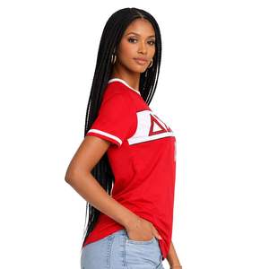Camiseta Premium Delta Sigma Theta para Mujer, Ajuste Cómodo, Ropa de Alta Calidad para Hermandades Griegas, Uso Casual - Product Image 3