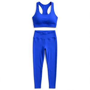 Conjunto Deportivo para Mujer, Leggings y Sujetador Deportivo Personalizable, Sin Varillas, Transpirable, de Secado Rápido, Tejido Sin Costuras, para Todas las Temporadas - Product Image 1