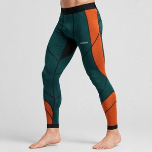 Leggings de compression personnalisés pour hommes Amkoor, couleur au choix, longueur intégrale, en spandex et nylon, imprimé numérique, taille élastique, collants de sport - Product Image 5