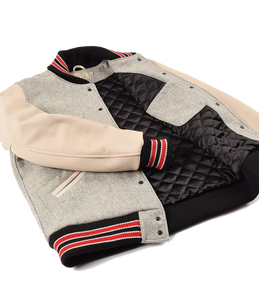 Blouson universitaire noir surdimensionné personnalisé 2021 – Dernier design en gros pour les récompenses hivernales - Product Image 3