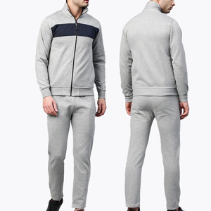 Men's Plus Size Autumn Tracksuit Set <b>Zip</b> <b>Up</b> <b>Jacket</b> Jogger Breathable Quick Dry Spandex Cotton Sportswear - Product Image 1