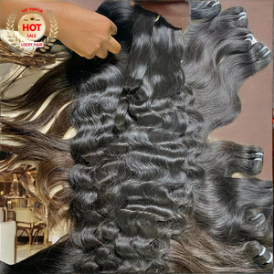 Extensiones de Cabello Humano Natural del Templo del Sur de la India, Sin Procesar, Ondulado Suave, Estilos Afro Rizados, Cutícula Alineada, Trama de Cabello Humano Indio - Product Image 6