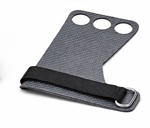 FIRST FITNESS INDUSTRIES Latex Weightlifting Gym Hand Grips Non-Slip Adjustable Wrist <b>Strap</b> Full <b>Finger</b> Gloves Buckle Closure - Product Image 6