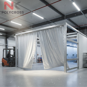 Cortina de PVC Impermeable y Resistente al Fuego para Almacenes de Plantas de Manufactura, Protección Contra Polvo Industrial y Contra la Intemperie - Product Image 4