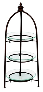 Round Metal Cake Stand With Crown Shape Handmade Decorative Base For Cake Display - Product Image 4