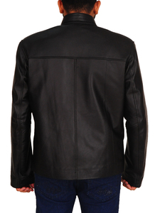Chaqueta de Cuero PU Acolchada para Hombre de Al Nolan Enterprises, Cuello Alto, Forro de Algodón Transpirable y Ecológico, Ropa de Invierno - Product Image 5