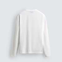 T-shirt à manches longues pour homme, coupe ample avec poche |   T-shirt décontracté à col rond 100% coton avec logo sur le devant |   Maillot vierge personnalisé en gros OEM/ODM