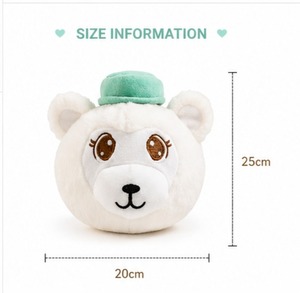 Jolie balle anti-stress en peluche douce, jouet moelleux Kawaii, balle à presser anti-anxiété, jouet sensoriel pour enfants et adultes, format de poche - Product Image 1