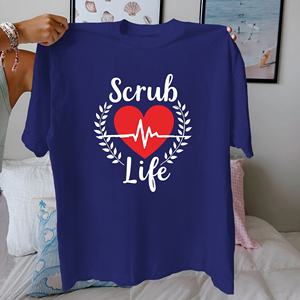 Scrub Life pure cotton women's <b>Tshirt</b> comfort fit - Product Image 4