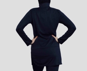 Camisetas Deportivas Negras de Alta Calidad, Transpirables, Personalizadas para Exteriores, Largas, Holgadas, con Media Cremallera, Modestas, Venta al por Mayor, OEM, ODM - Product Image 3